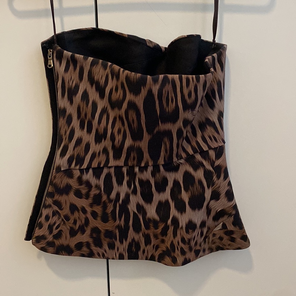 Strapless Leopard Print Roberto Cavalli - Size: 00 - Picture 2 of 5